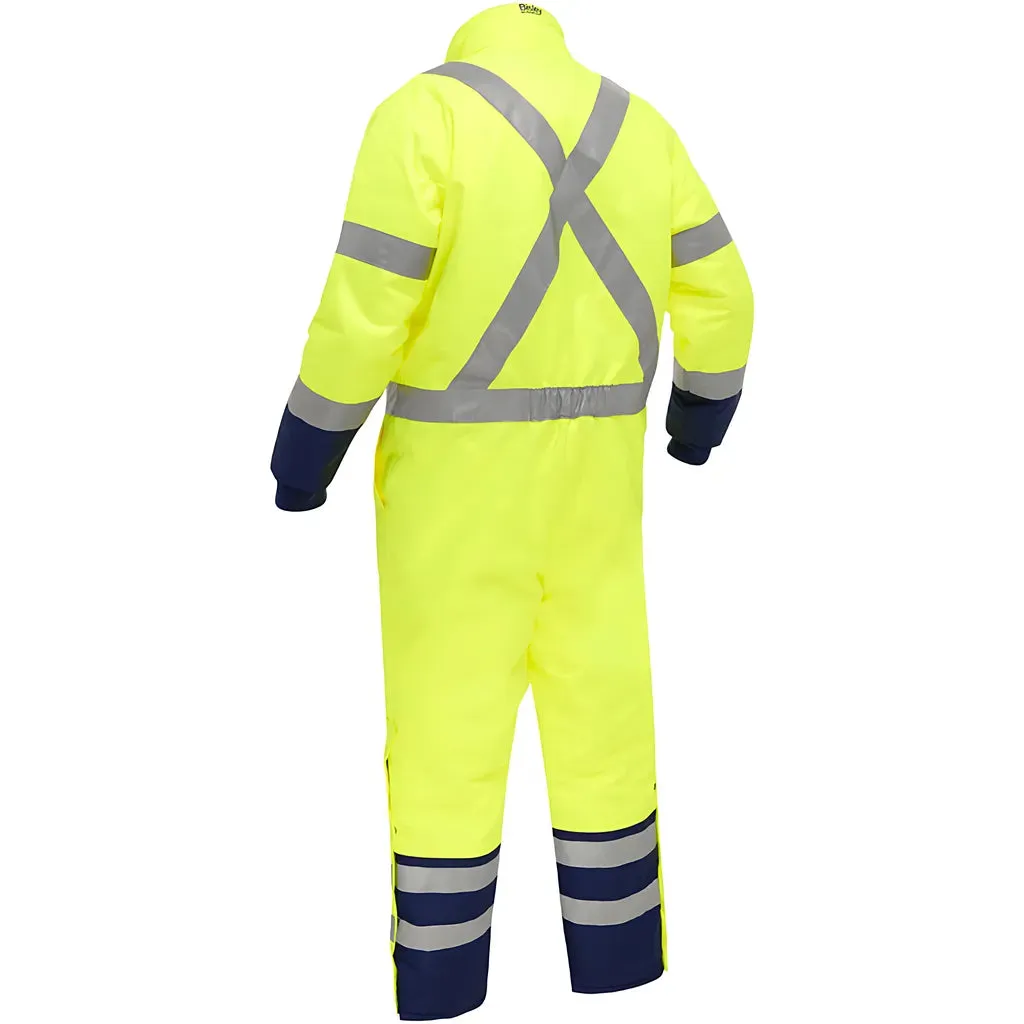 Bisley 344M6453X-YLNV/M ANSI Type R Class 3 Extreme Cold Coverall with X-Back