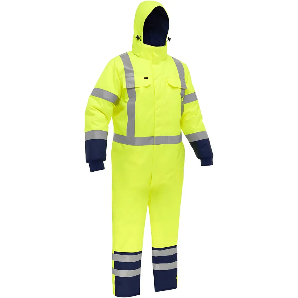 Bisley 344M6453X-YLNV/M ANSI Type R Class 3 Extreme Cold Coverall with X-Back