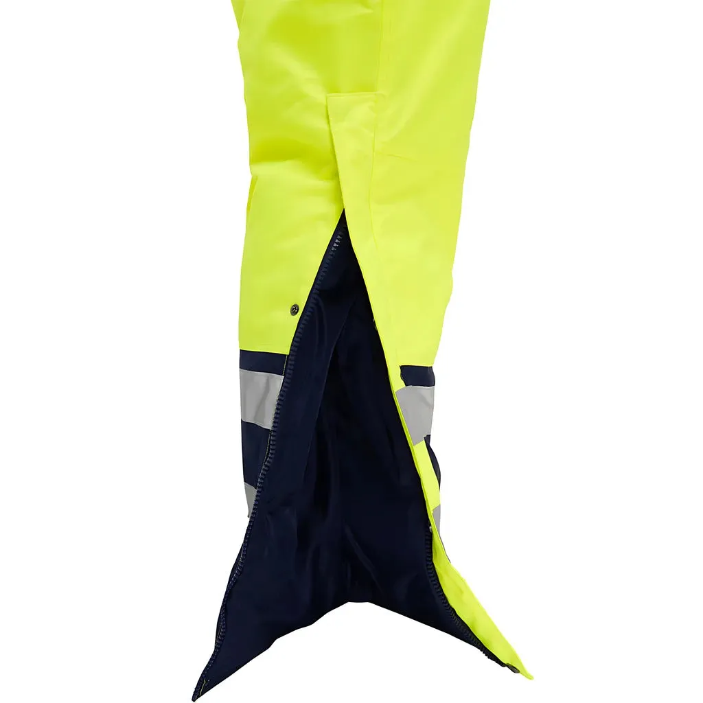 Bisley 344M6453X-YLNV/M ANSI Type R Class 3 Extreme Cold Coverall with X-Back