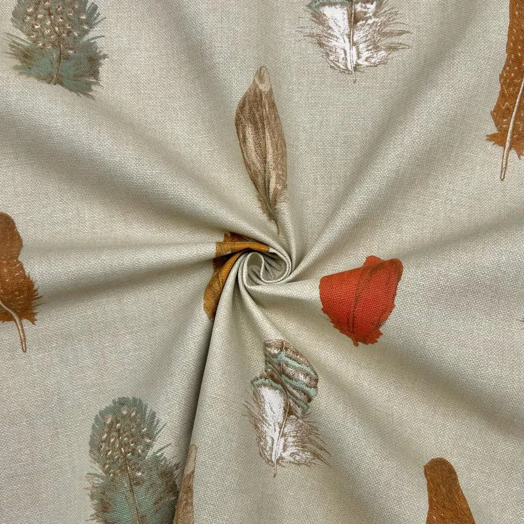 Feathers Cotton Canvas Fabric