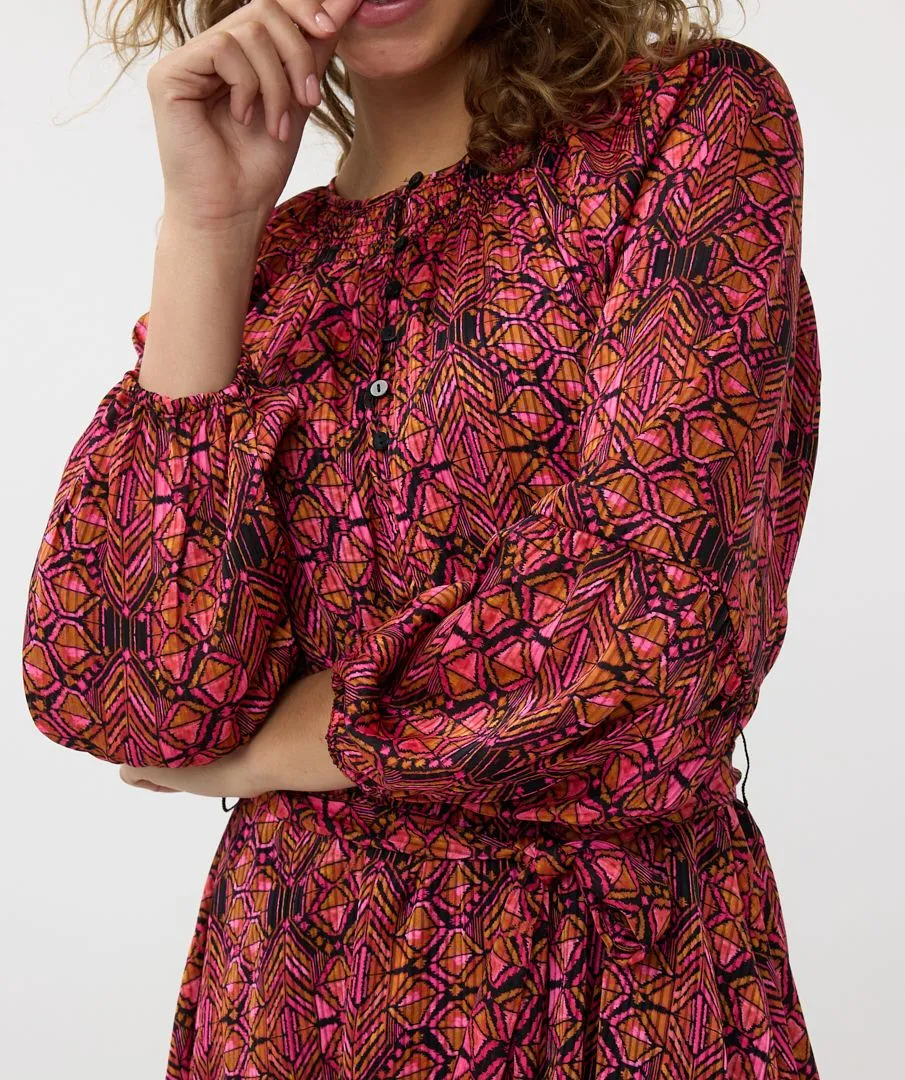 Francette Fancy Sleeve Sensation Dress - EsQualo F2414513