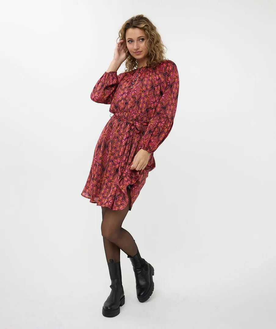 Francette Fancy Sleeve Sensation Dress - EsQualo F2414513