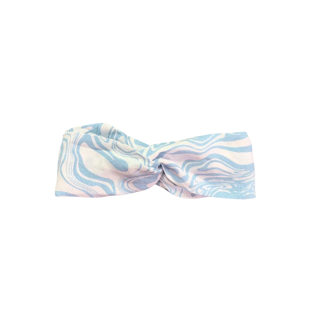 Headband in Blue Swirl