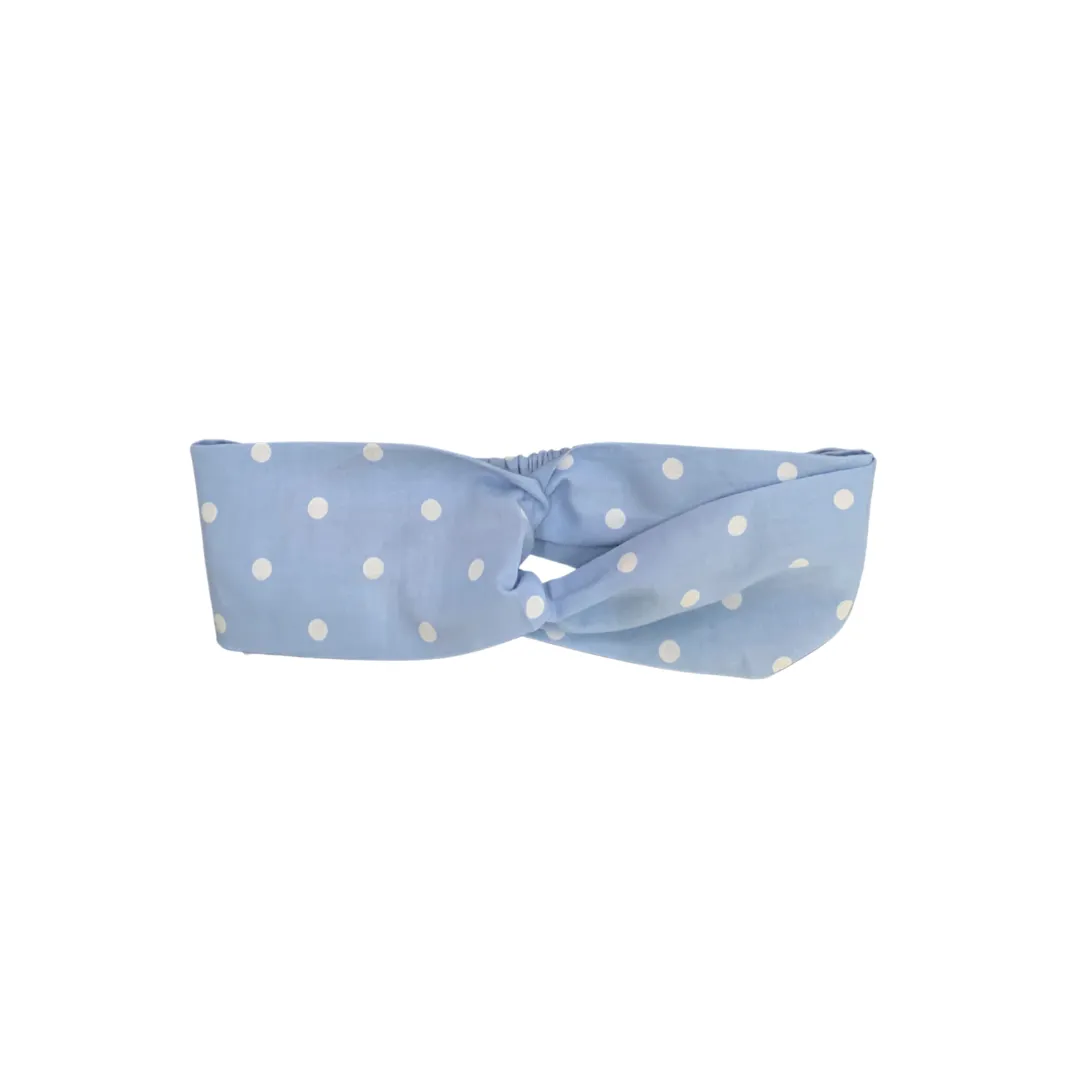 Headband in Polkadot Cornflower Blue