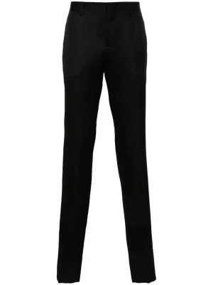 Moschino Black Tailored Tapered Trousers