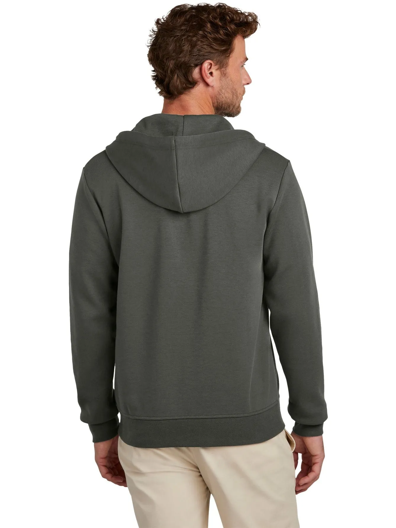 OUTLET-Brooks Brothers Double-Knit Full-Zip Hoodie