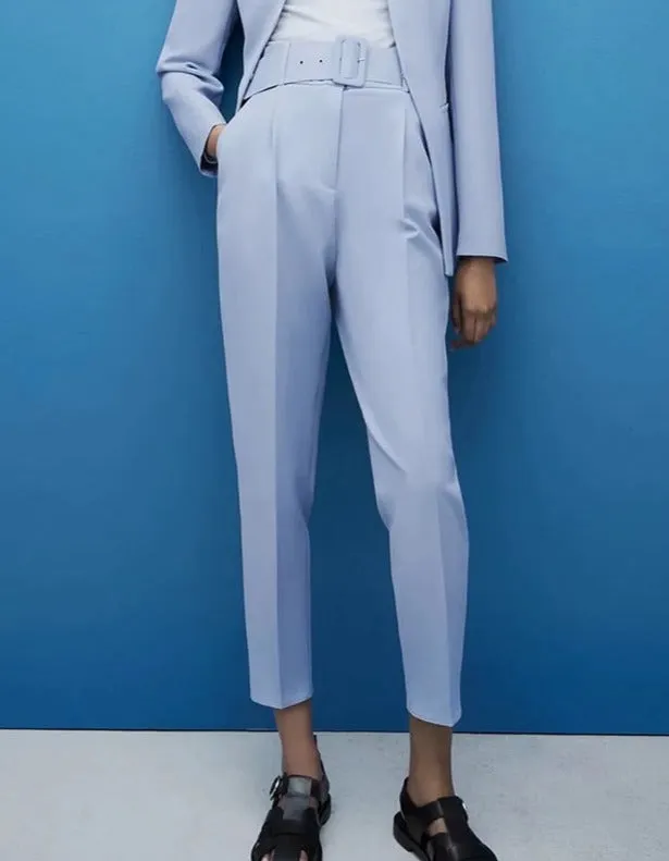 Pantalon en Blazer - Dames - Stijlvolle Set van Hoogwaardige Stof met Perfecte Pasvorm