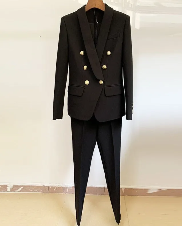 Pantalon Suit - Dames - Elegante Luxe Stof met Slim Fit Pasvorm