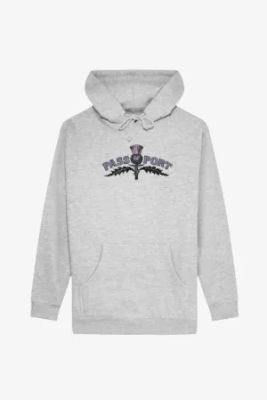 PASS~PORT THISTLE EMBROIDERY HOOD - GREY HEATHER