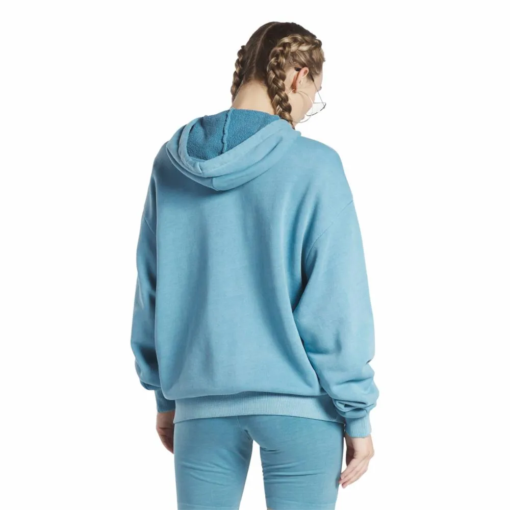Reebok Apparel Women Reebok Classics Natural Dye Oversized Long Hoodie STEBLU