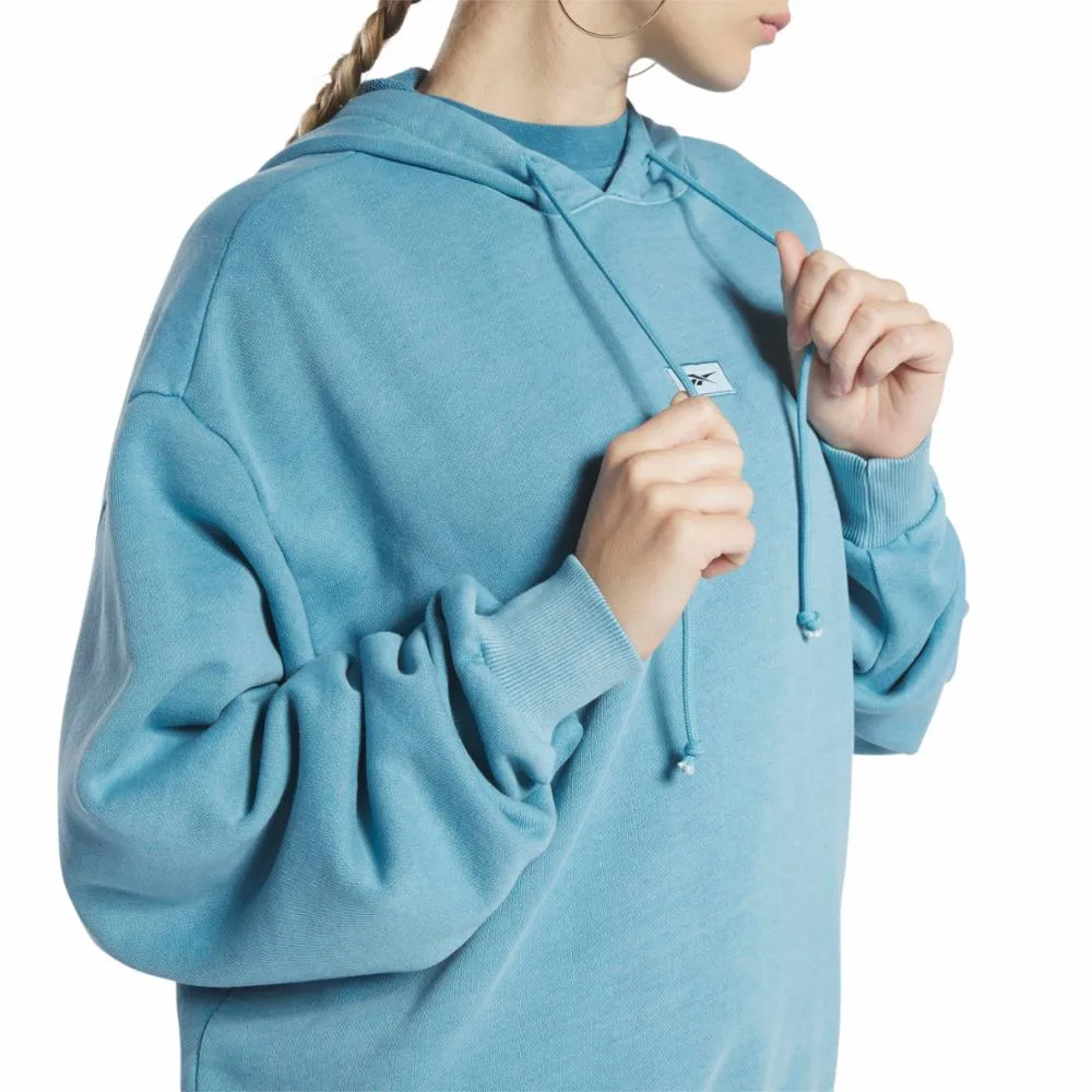 Reebok Apparel Women Reebok Classics Natural Dye Oversized Long Hoodie STEBLU