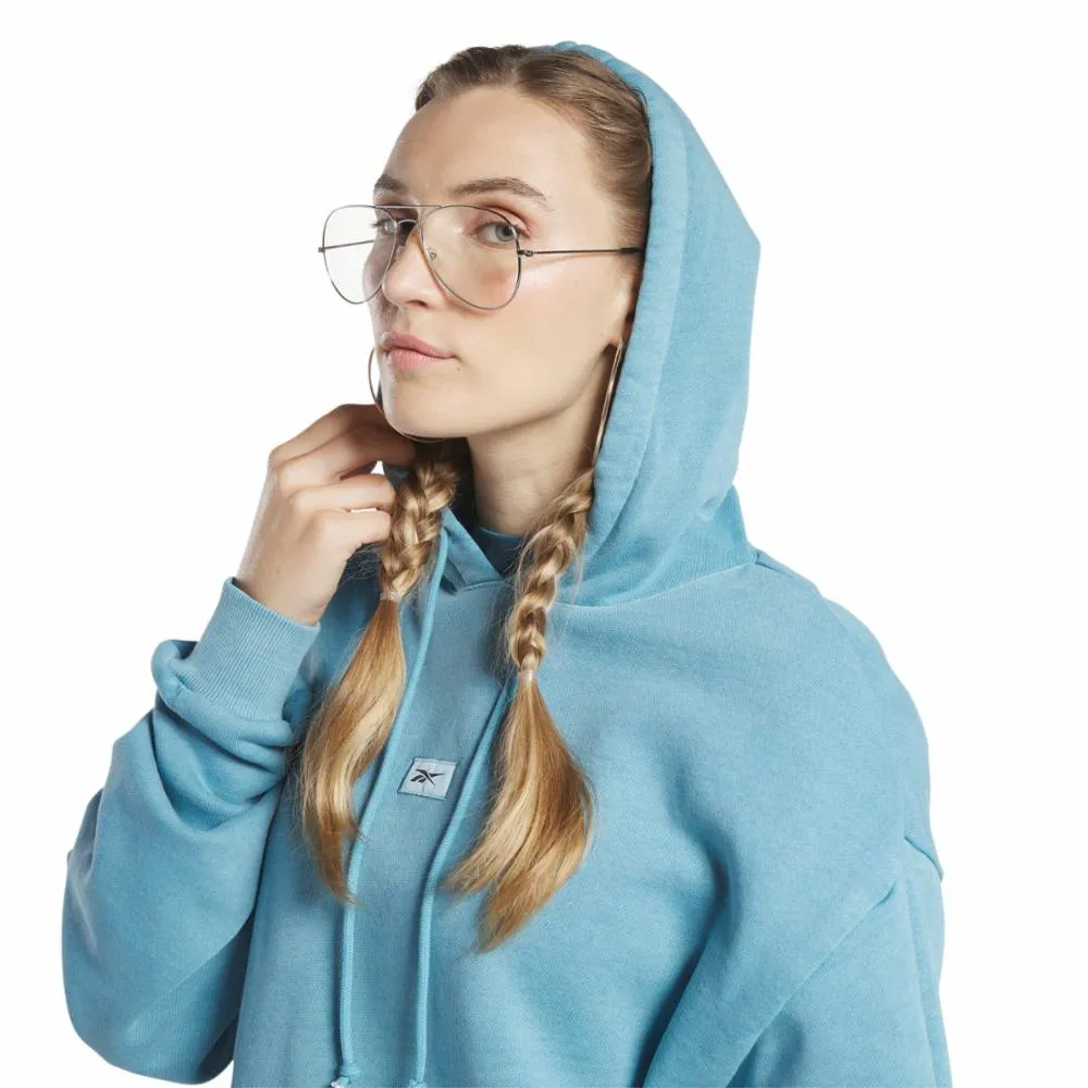 Reebok Apparel Women Reebok Classics Natural Dye Oversized Long Hoodie STEBLU