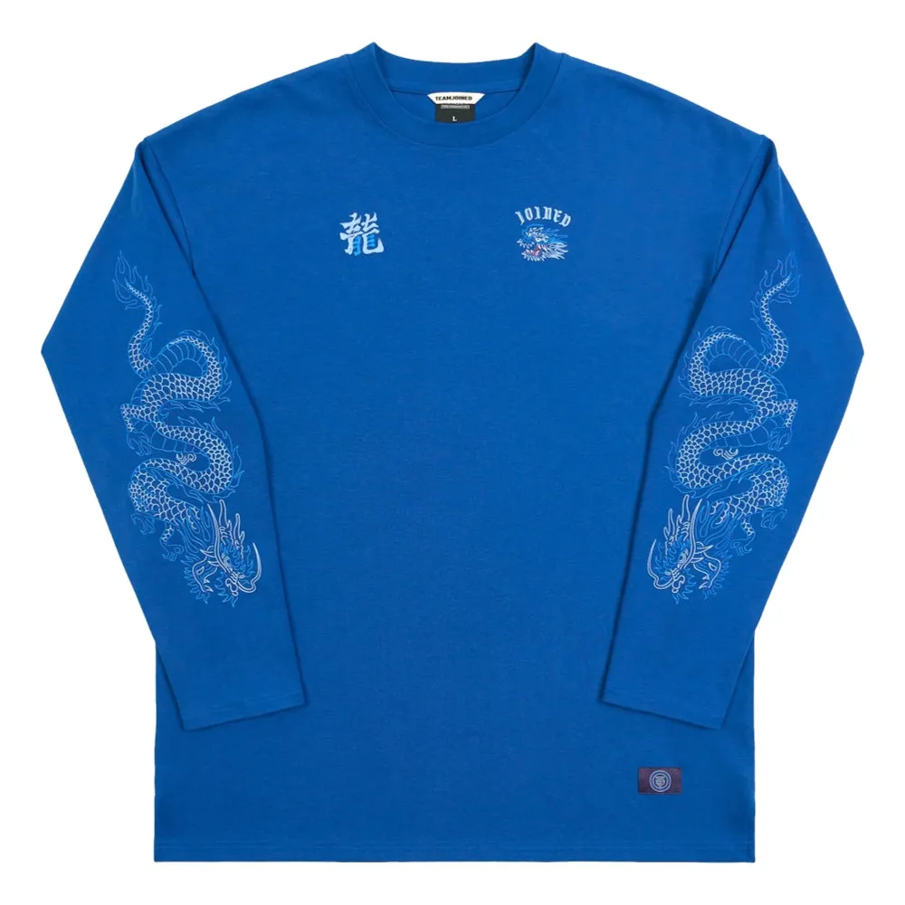 TEAMJOINED JOINED CNY24 DRAGON EXTRA OVERSIZED LONG SLEEVES-DARK BLUE