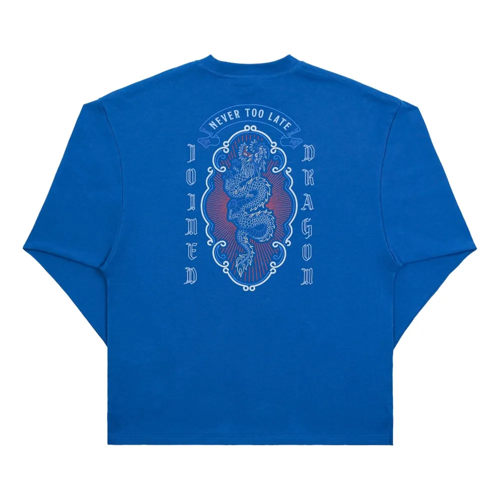 TEAMJOINED JOINED CNY24 DRAGON EXTRA OVERSIZED LONG SLEEVES-DARK BLUE