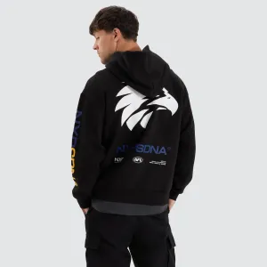 West Coast Eagles AFL Relaxed Hoodie Jet Black